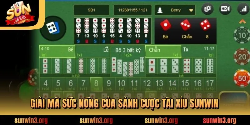 Giải mã sức nóng của sảnh cược tài xỉu SUNWIN